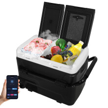 ARTETHYS Camping Fridge 50L Car Fridge Car Refrigerator