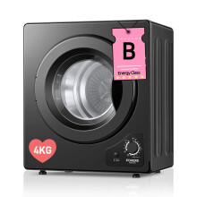 4KG Tumble Dryer, FOHERE 1200W Compact Vented Tumble