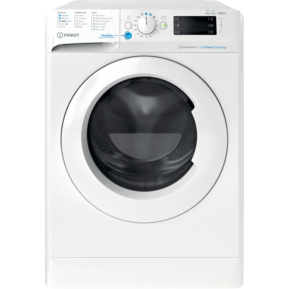 Indesit Bde 86436 Wv Uk Washer Dryer White