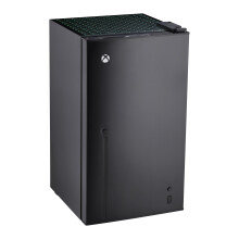 Ukonic Xbox Series X Fridge – Large 3.2 cu.ft. Large Compact Refrigerator, 83cm Tall, LED Lighting, Quiet Cooling, Reversible Door, Game Room Décor