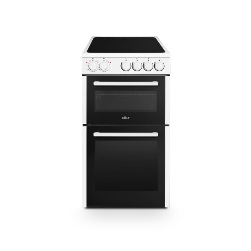 Solt SDOC50WH 50cm Electric Ceramic Double Oven Cooker,