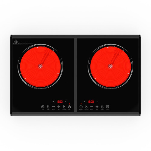 VBGK Electric Hob, 220V 3600W 2 burner ceramic