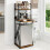 PUNCIA 4-Tier Mini Fridge Stand with Mini Fridge Space Coffee Bar Organiser 1
