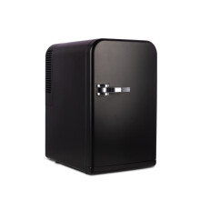 Drinkstuff 15L Mini Fridge – AC+DC Home & Car Power, 16-Can Portable Table Top Cooler & Warmer for Drinks, Snacks, Skincare & Beauty – Compact Bed