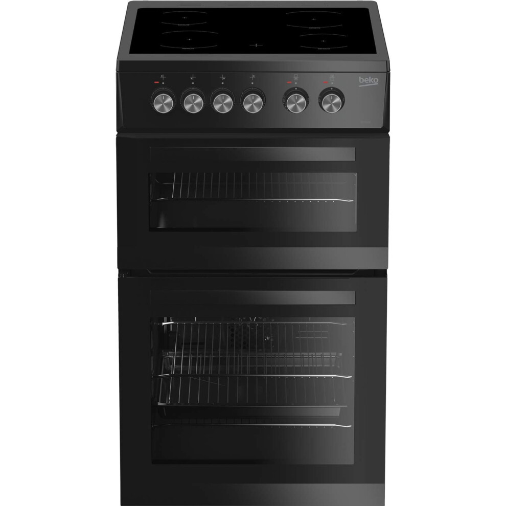 Beko Kdvc563ak 50Cm Double Oven With Ceramic Hob