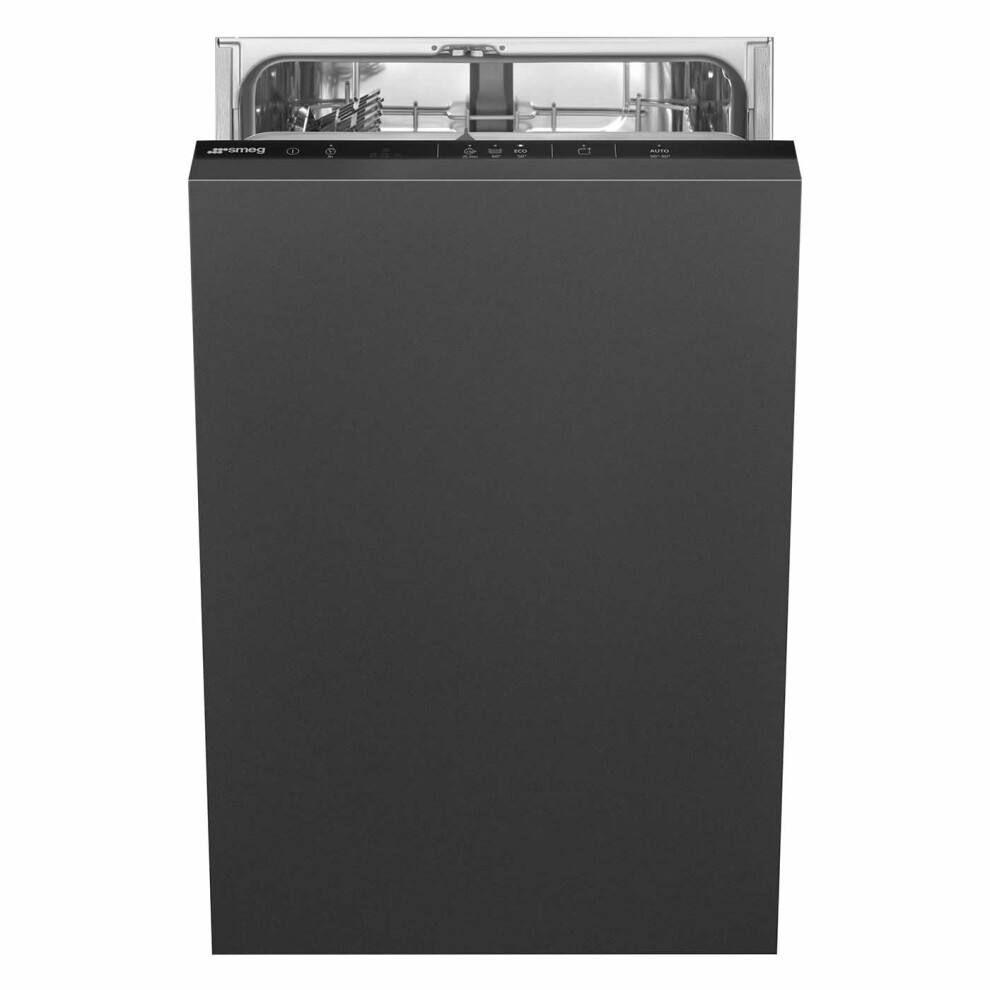 Smeg Di4522 Fully Integrated Slimline Dishwasher - Control Black