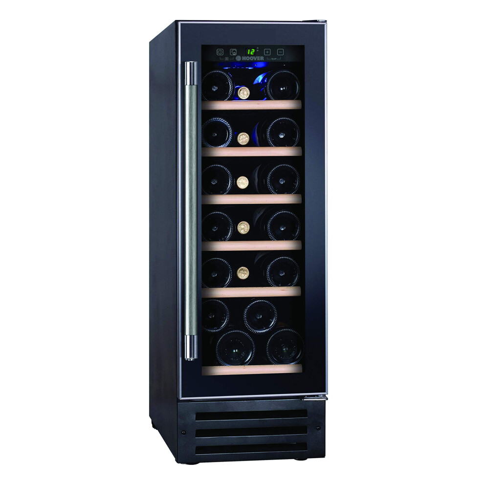 Hoover Hwcb30uk Freestanding Wine Cooler, Single Zone Temperature, Black