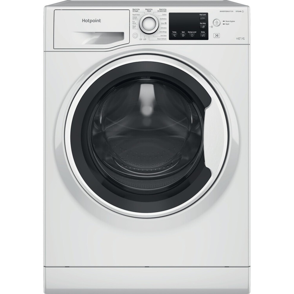 Hotpoint 11Kg Wash 7Kg Dry 1600Rpm Freestanding Washer White