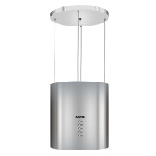 Baridi Island Cooker Hood, Pendant Style, Ø35cm, 3 Speed, LED Lights,