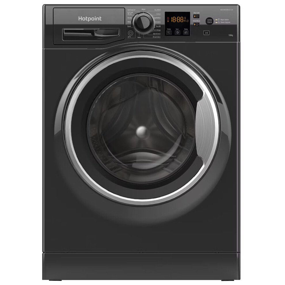 Hotpoint Nswm 1046 Bs Uk 10Kg 1400Rpm Anti-Stain Black