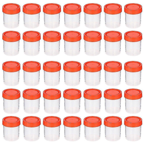 50 Pcs/1 Pack 40ml Specimen Sampling Practical Urine Container With Spiral Cover For Atory Use (om ) 2