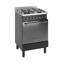 Ferre F6IP40E7-IBL-RETRO 60cm Cooker, Freestanding Dual Fuel Cooker,