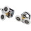 Shower Door Roller, 4 Double Rollers For Shower Door Sliding Rollers Door Replacement Wheel 4