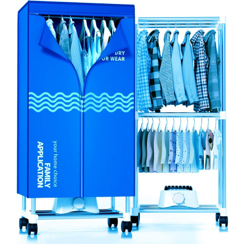 Clothes Dryer, Portable Drying Machine with Timer, 60inch