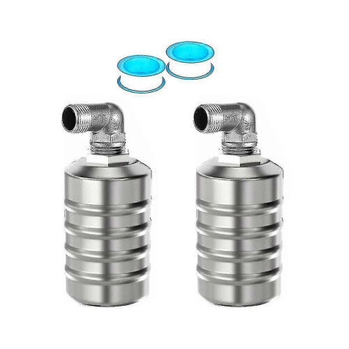 2pcs Fully Automatic Water Level Control Float Valve, Stainless Steel Mini Floating Ball Valve -1/2 1