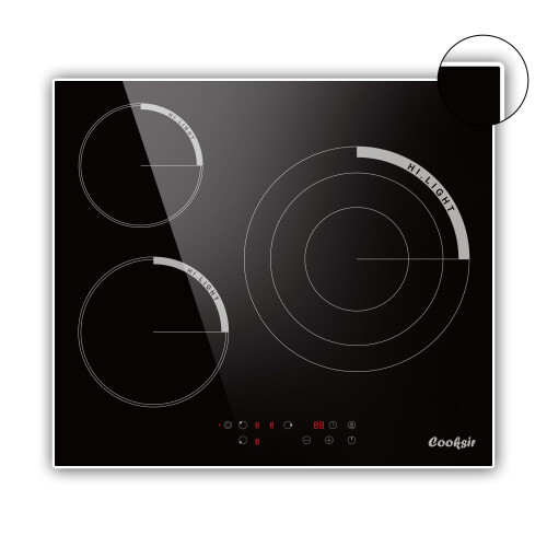 Cooksir Cooker 3 Compartment 60cm, Touch Control, Embedded,