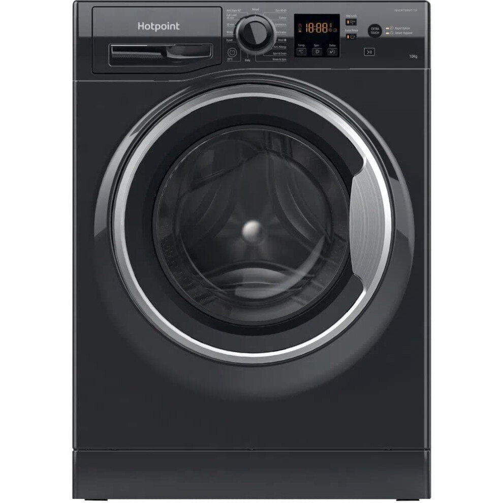 Hotpoint 10Kg 1400Rpm Freestanding Washing Machine - Black