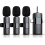 3 in 1 Wireless Lavalier Microphone Compatible with iPhone, iPad, Android, Camera,1 1