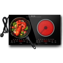 Noxton Double Ceramic Hob, Double Electric Hob Portable
