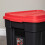 Samuel Alexander 140L Black and Red Tuff Stackable Storage Box with Lid and Carry Handles 7