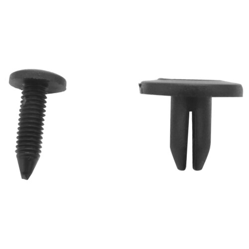 50pcs 6mm Plastic Push Type Rivet Bumper Pin Clips 2