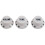 White Black 1 Volume&2 Tone Guitar Control Knobs for Strat Style Guitar 3