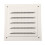 Metal Vent Cover Square, Aluminium Louver Grille with Mesh Screen, Sof 1
