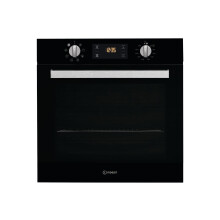 Indesit Aria Electric Fan Single Oven - Black