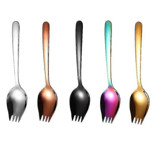 High Quality 304 Stainless Steel 2 In 1 Fork Spoon For Kitchen 2