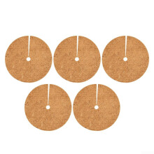 Natural Round Flat Mat Crafted from Coconut Husk