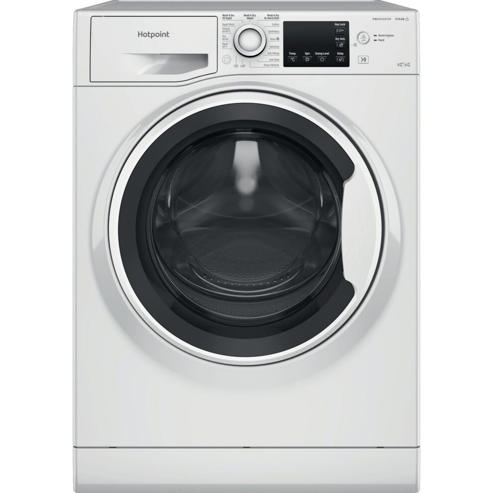 Hotpoint Ndbe9635wuk 9Kg/6Kg 1400 Spin Washer Dryer White