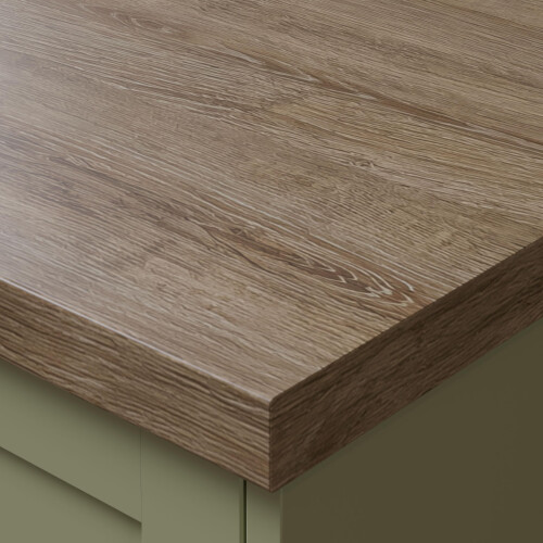 Plus Mondego Oak Postformed Laminate Kitchen Worktop 3000mm