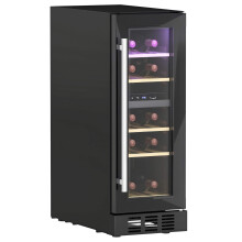HOMCOM Dual Zone Wine Fridge, 16 Bottle, 52L,
