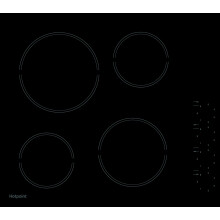 Hotpoint 58cm 4 Zone Knob Control Ceramic Hob