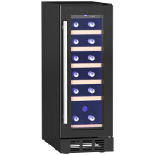 HOMCOM Freestanding and Built-in Wine Fridge, 19 Bottle,