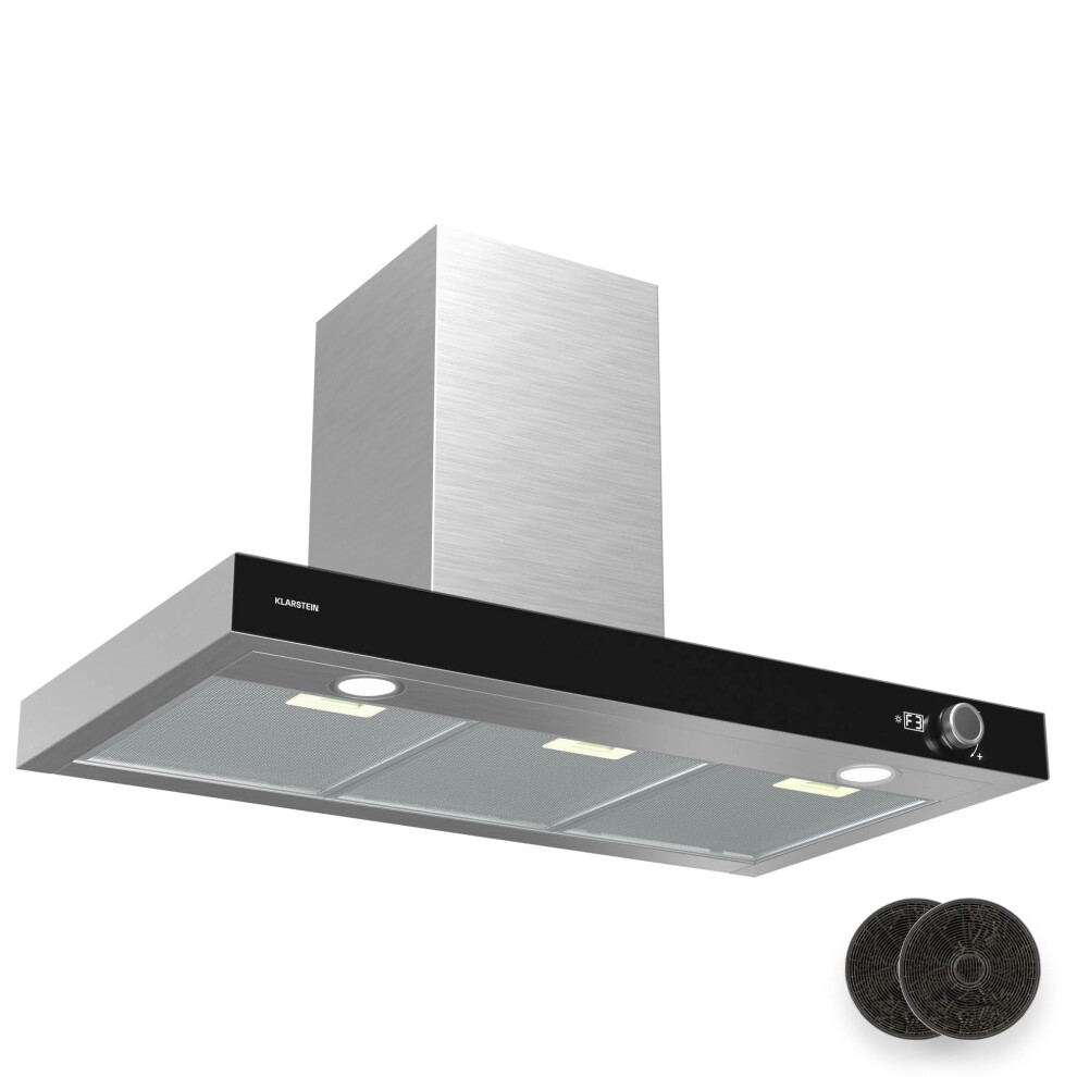 Klarstein Airnova Extractor Hood - 90Cm Wall-Mounted Cooker Hood, 620