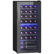 HOMCOM 86L Freestanding Wine Cooler with UV-resistant Tempered