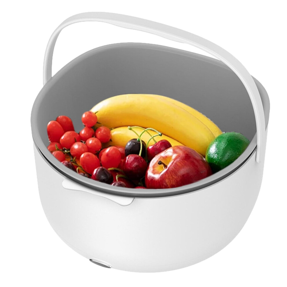Learnlyrics Electric Fruit Vegetable Washing Basket, Ultrasonic Cleani