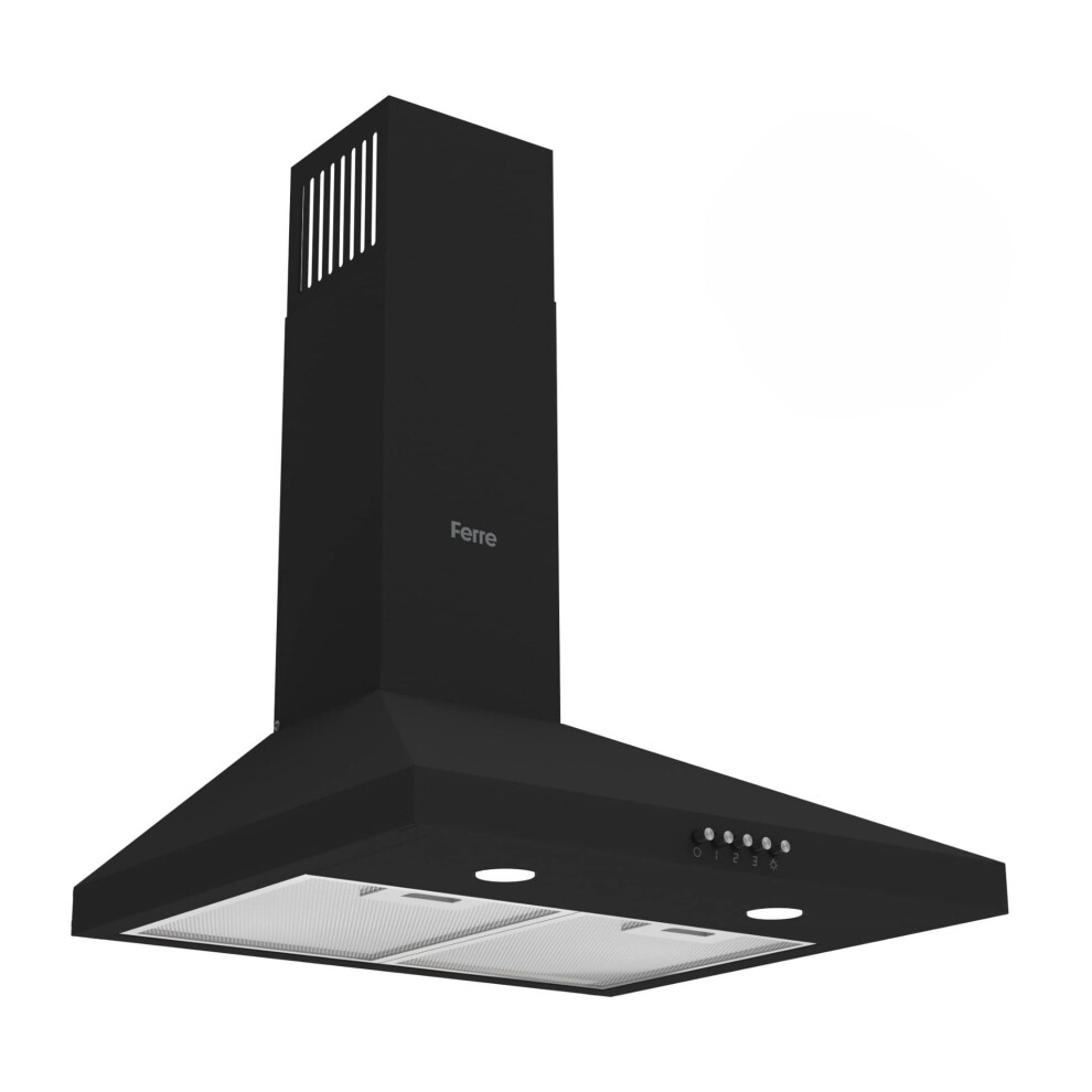 Ferre Ph500-Inv-Pbl 50Cm Silentart Pyramid Chimney Hood - Black
