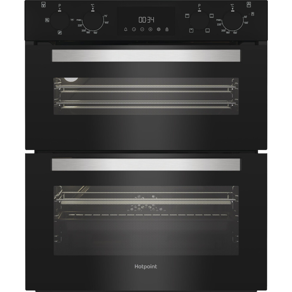Hotpoint Built Under Electric Double Oven - Black - A Rated