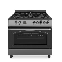 Ferre F9S50E7-MBL-RETRO 90cm Dual Fuel Range Cooker With
