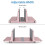 Vertical Laptop Stand,aluminum Adjustable - Pink 3