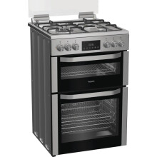 HDD6GDC2WX Dual Fuel Cooker with Double Oven, 60cm