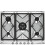 Smeg Gas hob with 5 Burners SR975XGH 1