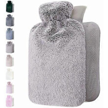 Hot water bottle with soft cover 1.8l - large 1.8 liter soft hot water bottle -