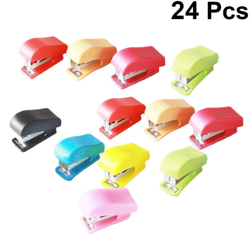 Mini bureau nietmachine met nietjes (24 stuks)