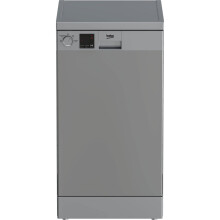 BEKO DVS04020S Slimline Dishwasher - Silver - E