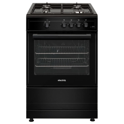 electriQ 60cm Gas Cooker - Black