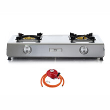 NJ NSD-2 Portable Gas Stove - 2 Burner Indoor Cooktop LPG