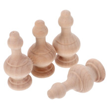 Wooden Decorative Balusters Solid Wood Khaki 1 Piece